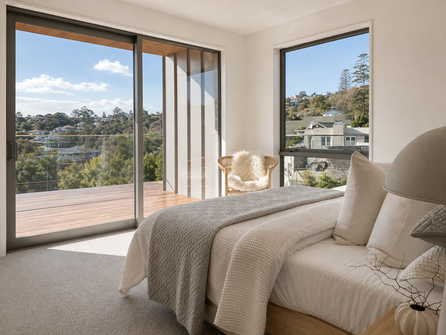 New build - contemporary bedroom
